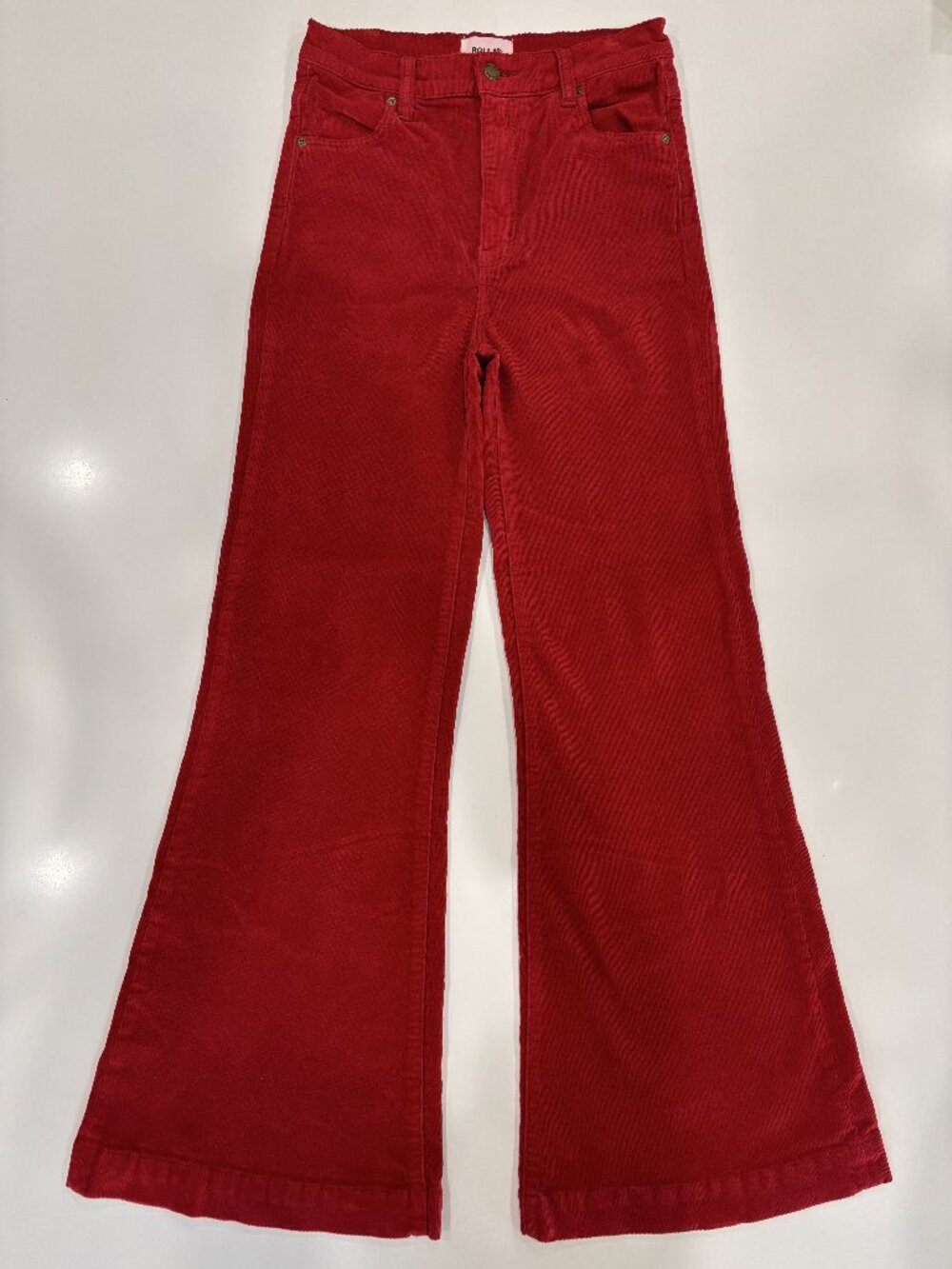 28 Rolla's Eastcoast Flare Red Corduroy Flared Pants Bootcut Full Length High